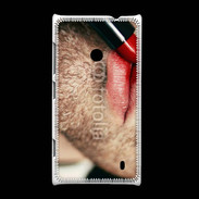 Coque Nokia Lumia 520 bouche homme rouge