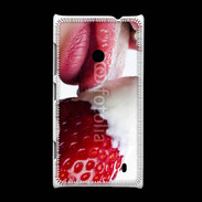 Coque Nokia Lumia 520 Fraise et bouche 2