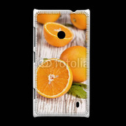 Coque Nokia Lumia 520 Belles oranges sur fond en bois