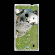 Coque Nokia Lumia 520 Chiot blanc et gris 1