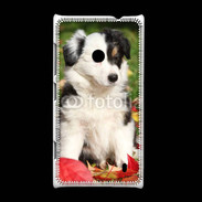 Coque Nokia Lumia 520 Adorable chiot Border collie