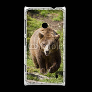 Coque Nokia Lumia 520 Ours brun en ballade