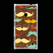 Coque Nokia Lumia 520 Fond en moustache