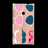 Coque Nokia Lumia 520 Moustache et lunettes 5