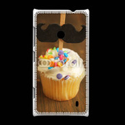 Coque Nokia Lumia 520 Cupcake moustache