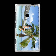 Coque Nokia Lumia 520 Palmier et charme sur la plage