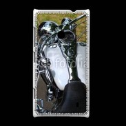 Coque Nokia Lumia 520 Moto chromée