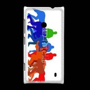Coque Nokia Lumia 520 Illustration mêlée de rugby