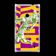 Coque Nokia Lumia 520 Poster rugby sur fond jaune