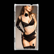 Coque Nokia Lumia 520 Femme sexy en lingerie noire