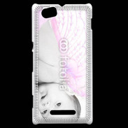 Coque Sony Xperia M Bébé ailes d'ange rose