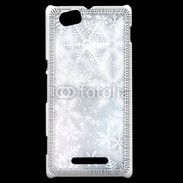 Coque Sony Xperia M Etoiles de neige