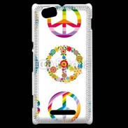Coque Sony Xperia M Symboles de paix
