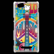 Coque Sony Xperia M Peace love music 3