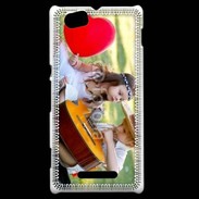 Coque Sony Xperia M Jeune couple hippie