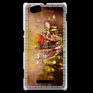Coque Sony Xperia M Groupe de hippie dans les champs