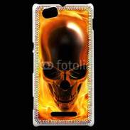 Coque Sony Xperia M crâne en feu
