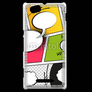 Coque Sony Xperia M Comic strip speech bubbles