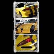 Coque Sony Xperia M Voiture jaune 6