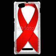 Coque Sony Xperia M Ruban contre le sida