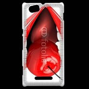 Coque Sony Xperia M Cerise et bouche 2