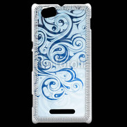 Coque Sony Xperia M Fond tribal bleu