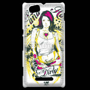 Coque Sony Xperia M Tatouage Girl