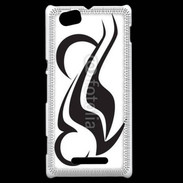 Coque Sony Xperia M Tatouage d'un symbole de moto