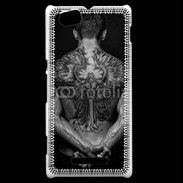 Coque Sony Xperia M Tatouage d'un ange dans le dos
