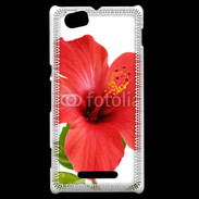 Coque Sony Xperia M Hibiscus rouge
