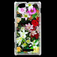 Coque Sony Xperia M Fleurs 2