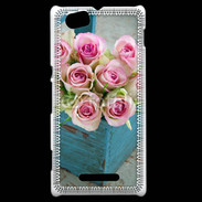 Coque Sony Xperia M Panier de roses