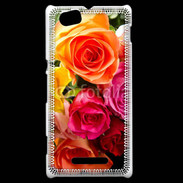 Coque Sony Xperia M Bouquet de roses multicouleurs