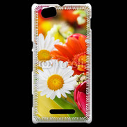 Coque Sony Xperia M Fleurs des champs multicouleurs