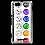 Coque Sony Xperia M Love and peace 5