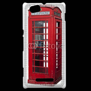 Coque Sony Xperia M Cabine téléphonique rouge