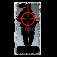 Coque Sony Xperia M Soldat dans la ligne de mire