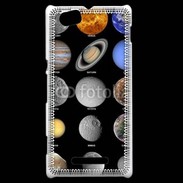 Coque Sony Xperia M Système solaire