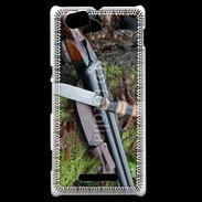 Coque Sony Xperia M Fusil de chasse et couteau 2