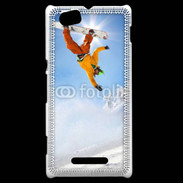Coque Sony Xperia M Saut de snowboarder