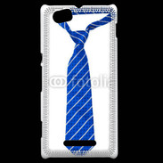 Coque Sony Xperia M Cravate bleue