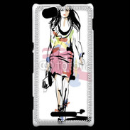 Coque Sony Xperia M Top modèle en dessin