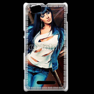 Coque Sony Xperia M Brune fashion 1