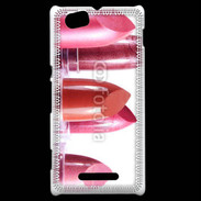 Coque Sony Xperia M Rouges à lèvres