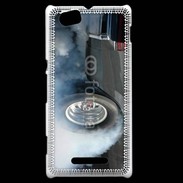 Coque Sony Xperia M Roue en feu dragster 2