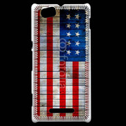 Coque Sony Xperia M Drapeau USA Vintage