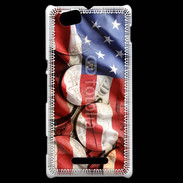 Coque Sony Xperia M Drapeau et monnaie américaine