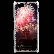 Coque Sony Xperia M Feux d'artifice Tour Eiffel