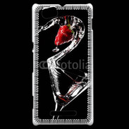 Coque Sony Xperia M Cocktail de fraise