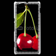 Coque Sony Xperia M Couple de cerises